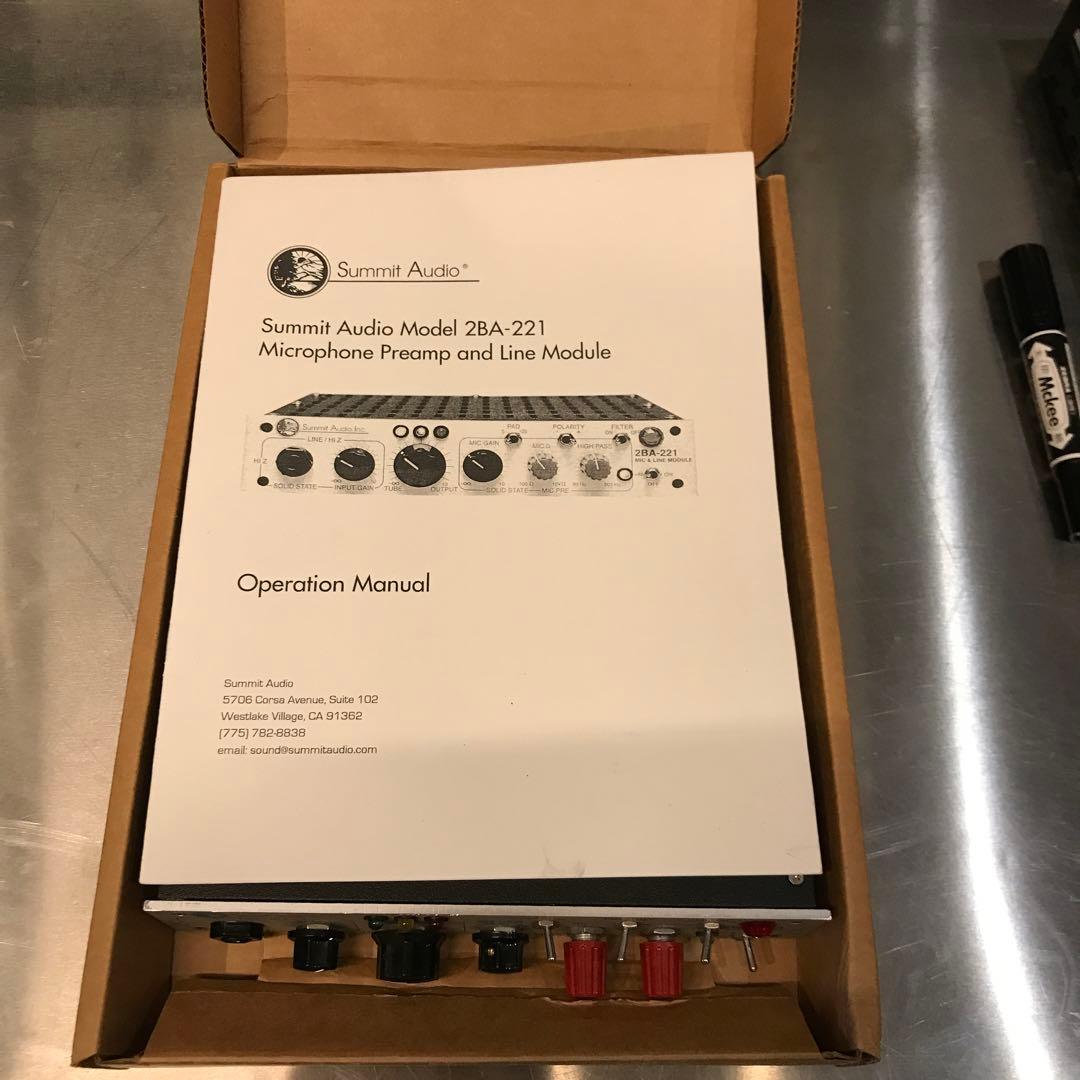 Summit Audio 2BA-221 中古品