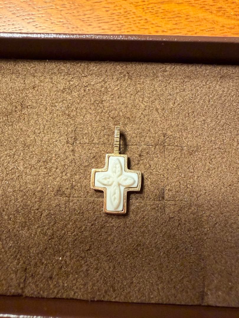 【レア】agete アガット コンクシェル K10ネックレスチャーム