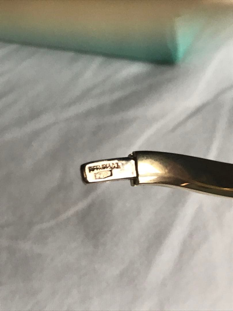 ティファニー　ウェーブバングル　ブレスレット　k18 18金 18k