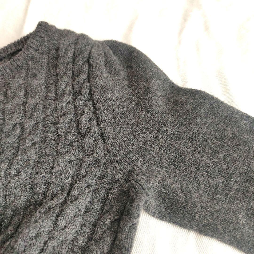 本日のみ！　未使用　ANAYI ウール カシミヤ混 ケーブル編み ニット フレア