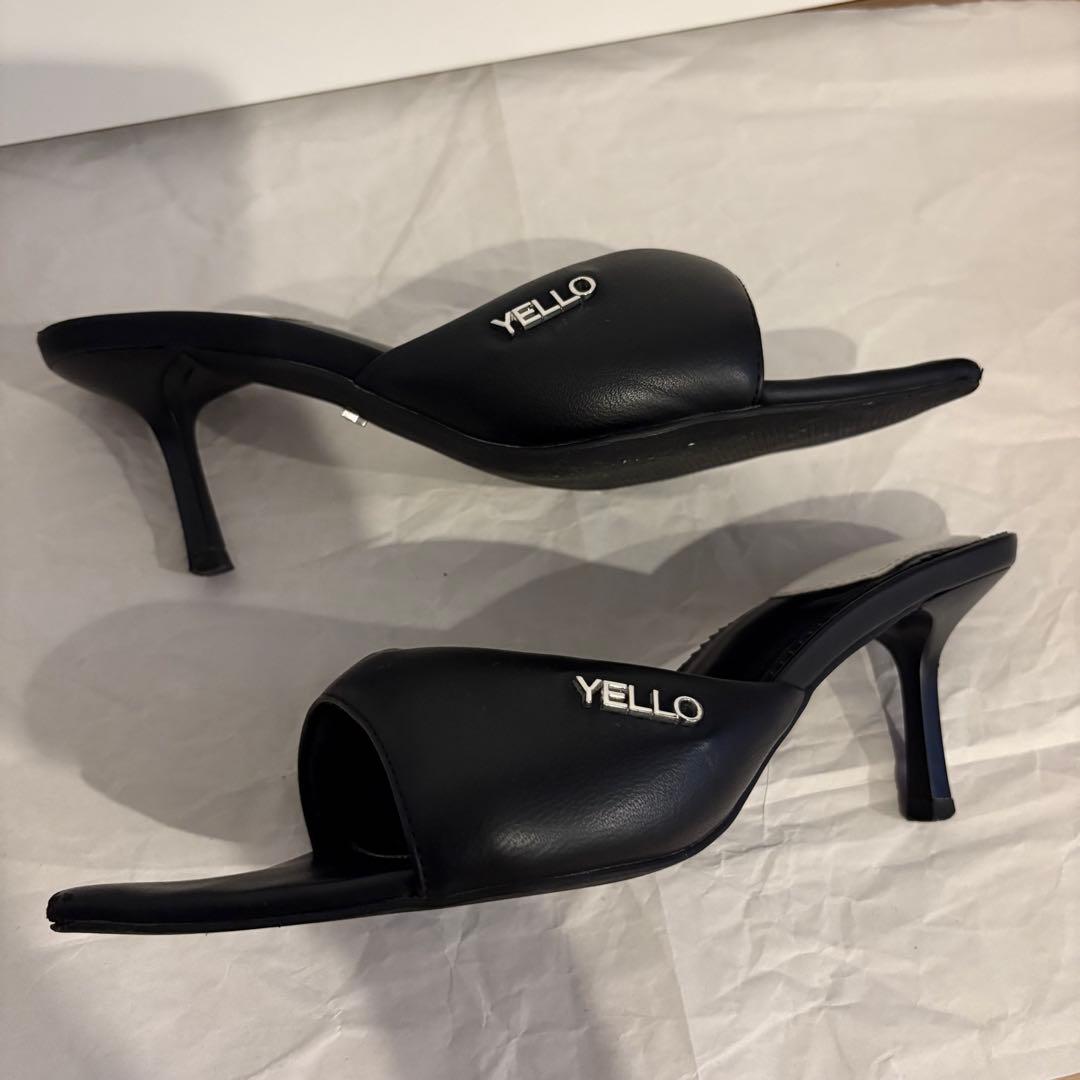 YELLO イエロ　ONYX SANDALS ブラック ミュール