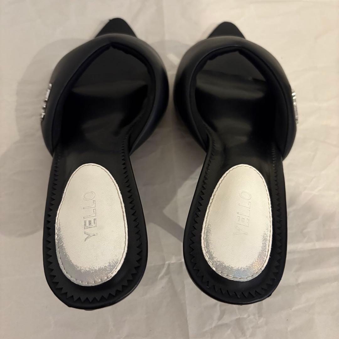 YELLO イエロ　ONYX SANDALS ブラック ミュール