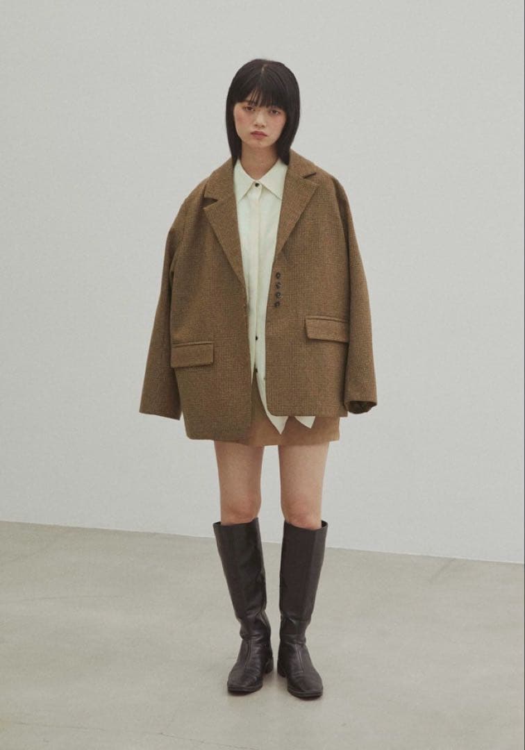 ジャケット・アウター dium. check tailored jacket