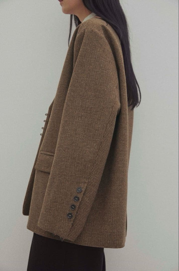 ジャケット・アウター dium. check tailored jacket