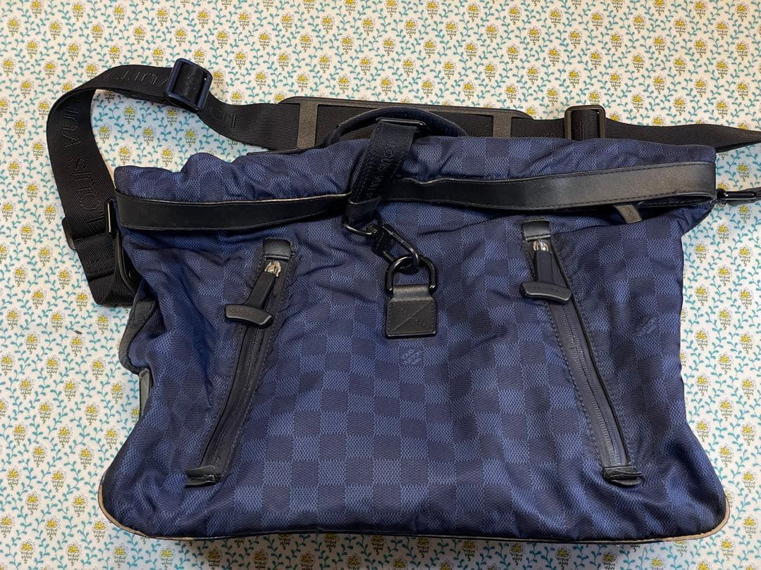 ジ*ニ様 LV ルイヴィトン　ダミエ　チャレンジカップ　ソラーノ ネイビー　N4