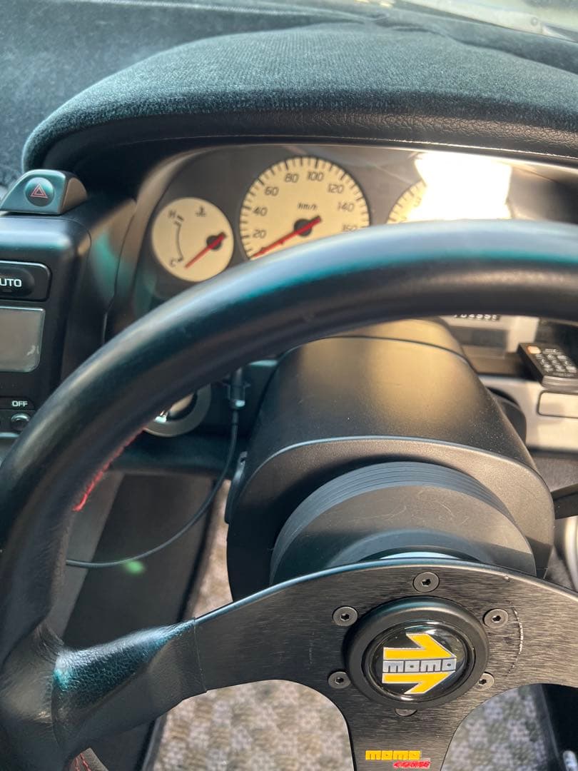 momo corse モモ コルセ 程度良好 モモステ３５パイ 本革ステアリング