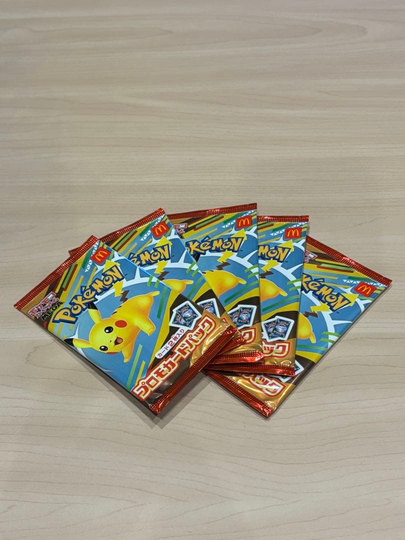 マクドナルドポケモン プロモカードパック 5個セット