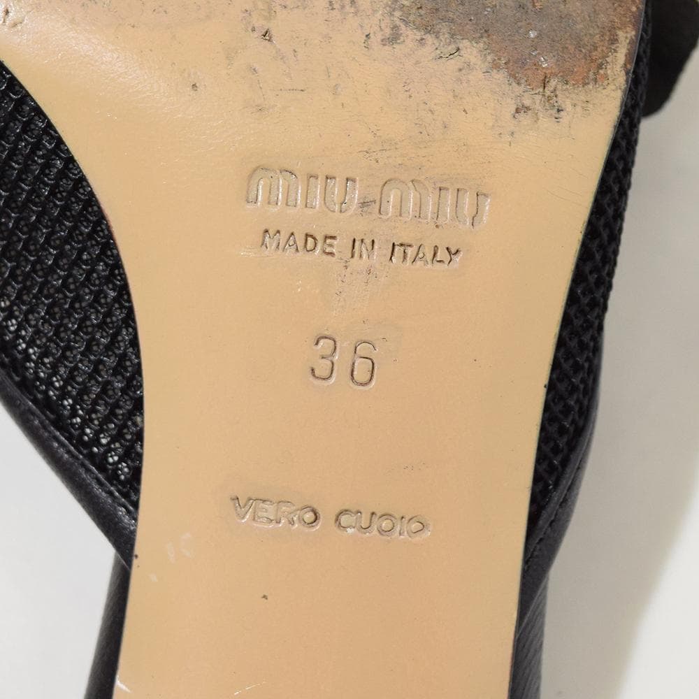 00s archive miu miu vintage ミュール サンダル 黒