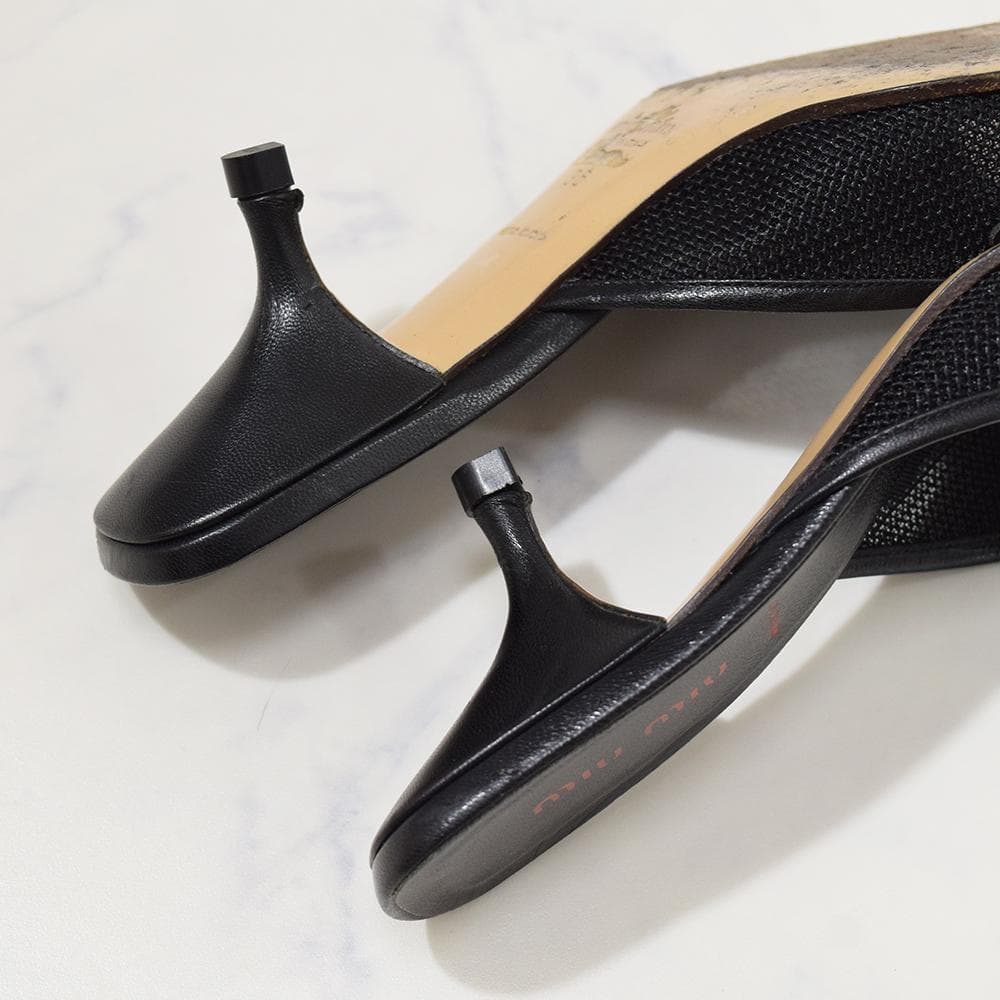 00s archive miu miu vintage ミュール サンダル 黒