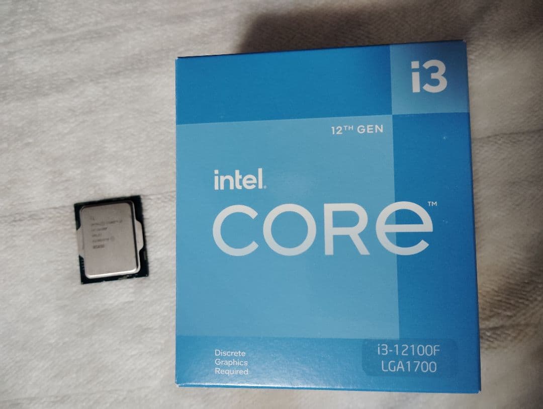 intel core i3-12100f 動作確認済