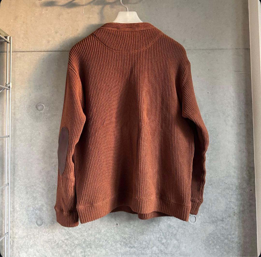 JUNYA WATANABE コットンリブ×レザー SWEATER