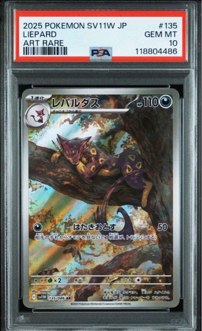 【送料無料・匿名配送】チョロネコ　レパルダスar PSA10 連番