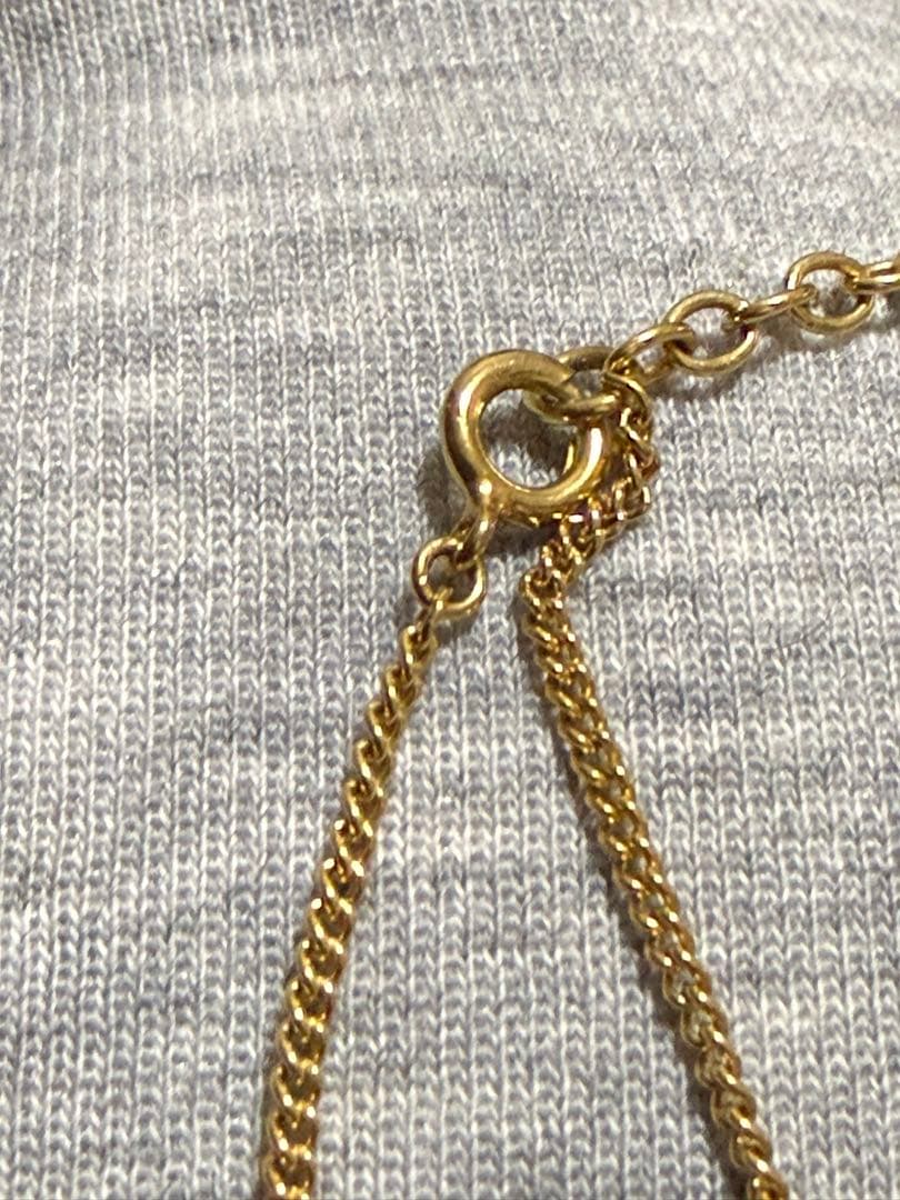Christian Dior CDロゴ チェーンネックレス ラインストーン