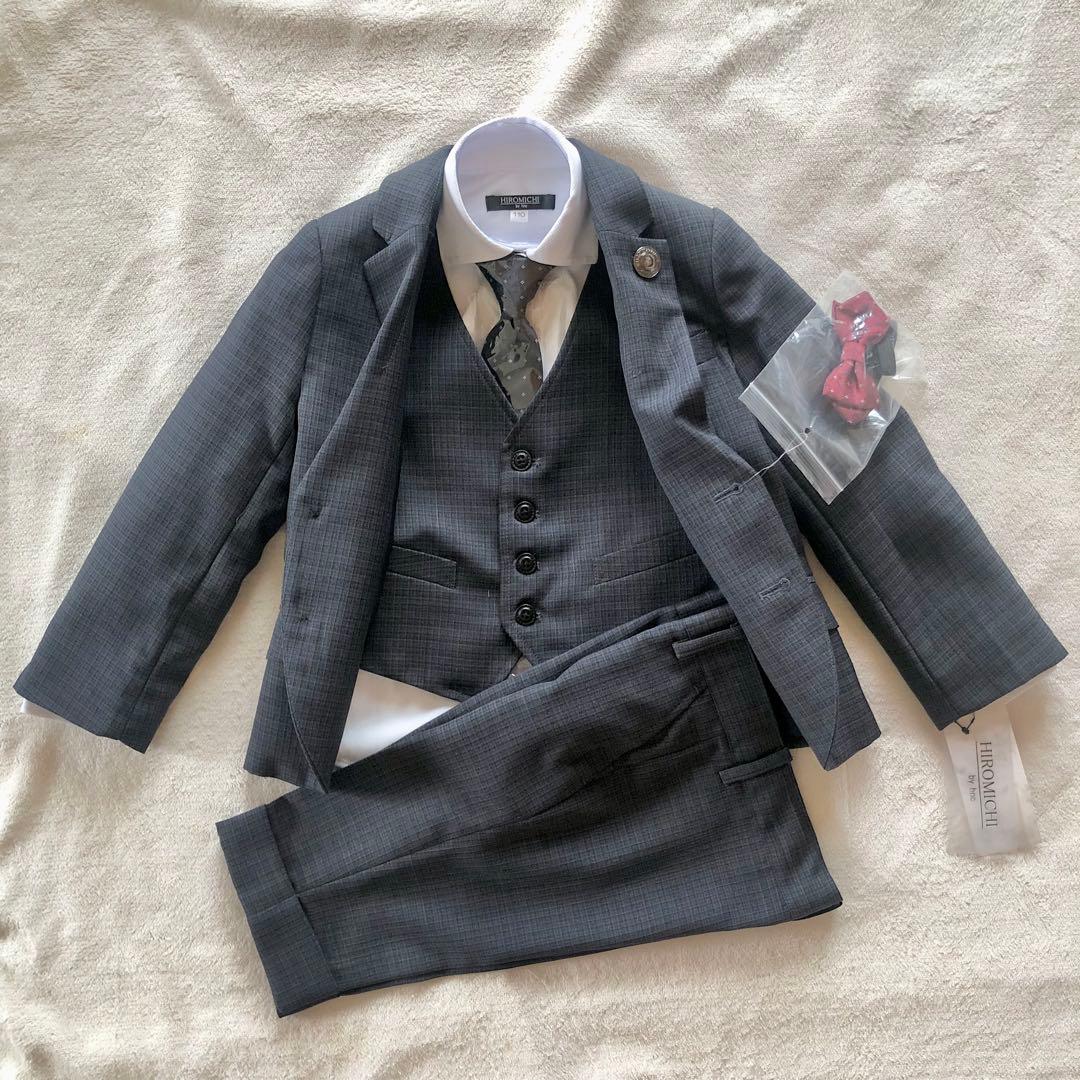 新品HIROMICHI by hnc 男の子 フォーマルスーツ 110cm 濃青