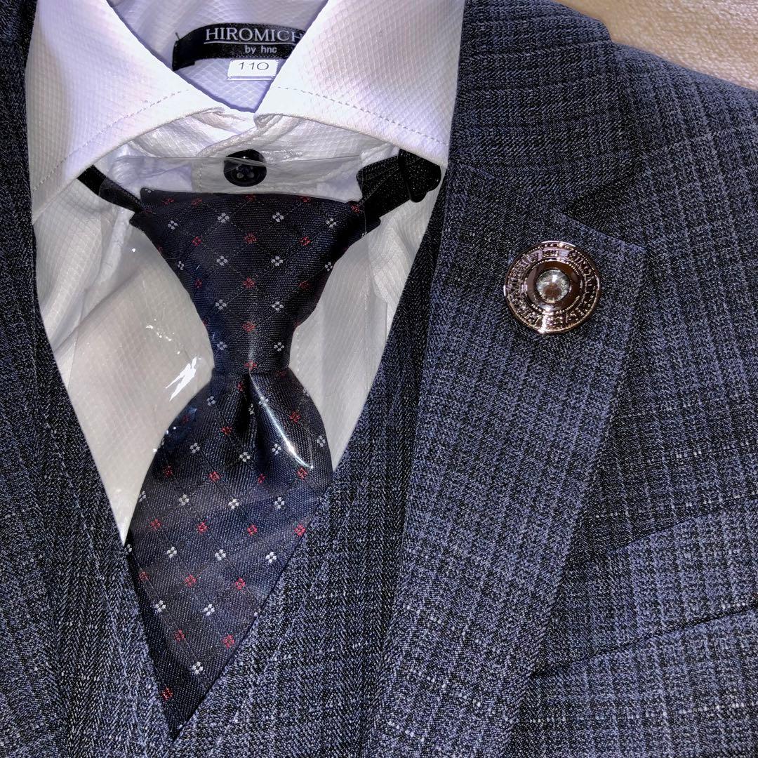 新品HIROMICHI by hnc 男の子 フォーマルスーツ 110cm 濃青