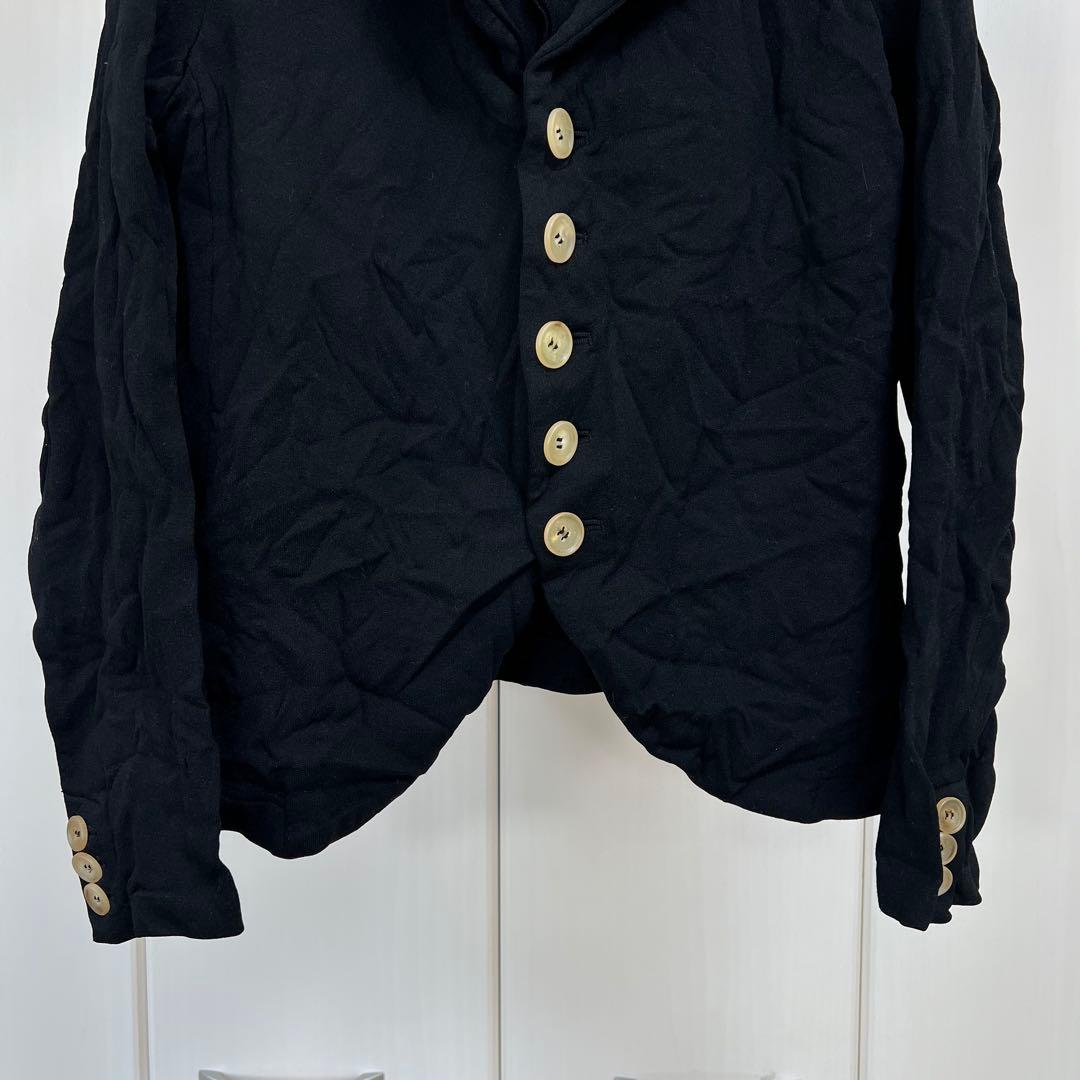 Y's シワ加工 テーラードジャケット ブラック 2