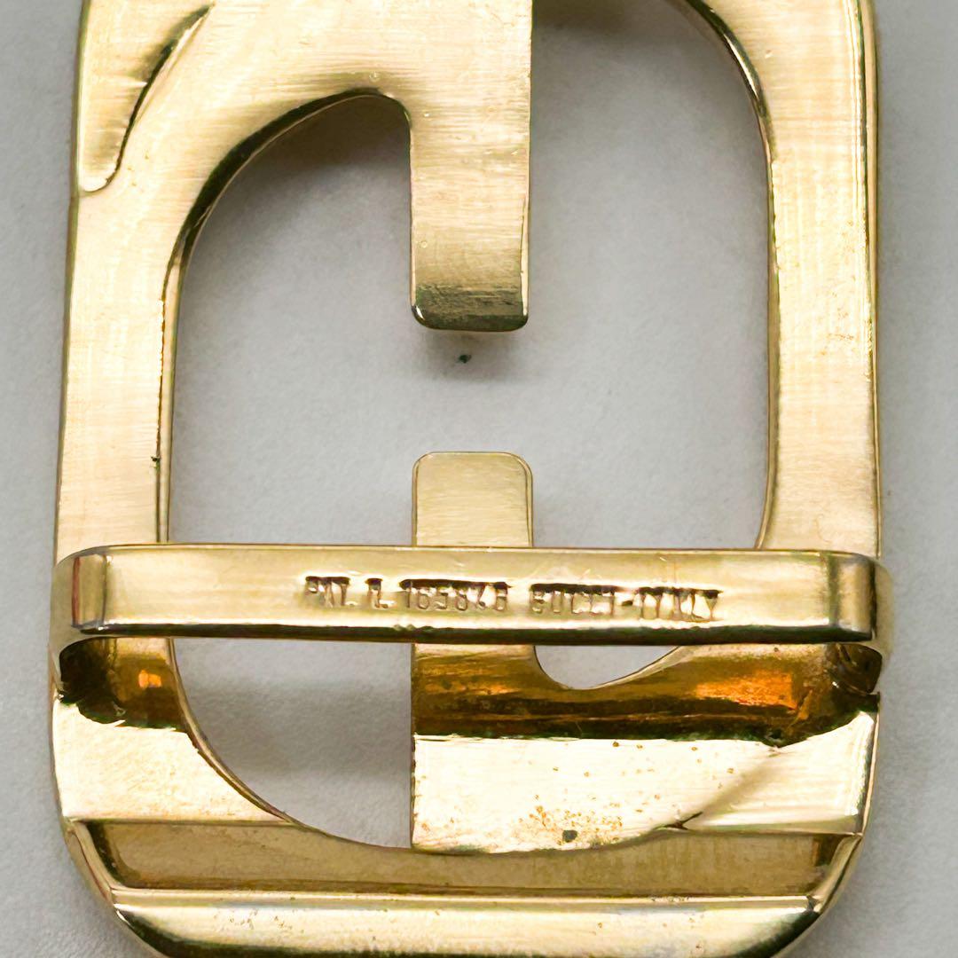 GUCCI✨レザー GGロゴ ゴールド金具ベルト 黒 レディース ブラック