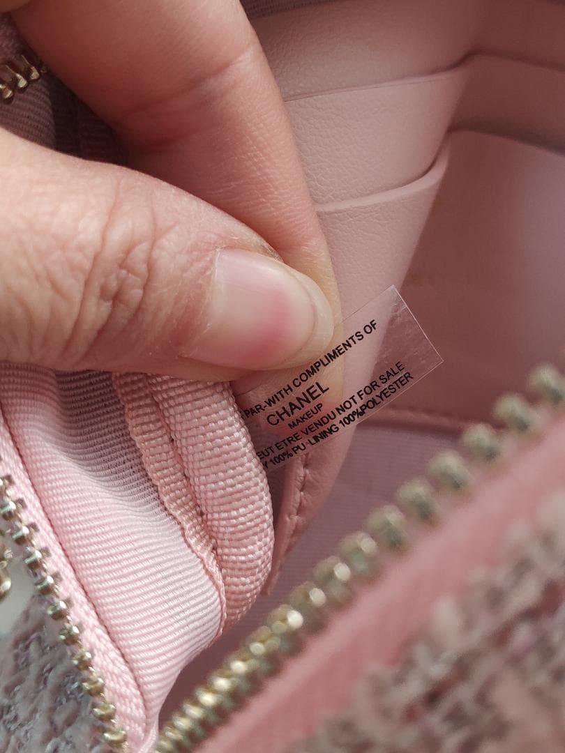 ツイードミニリュック ピンク