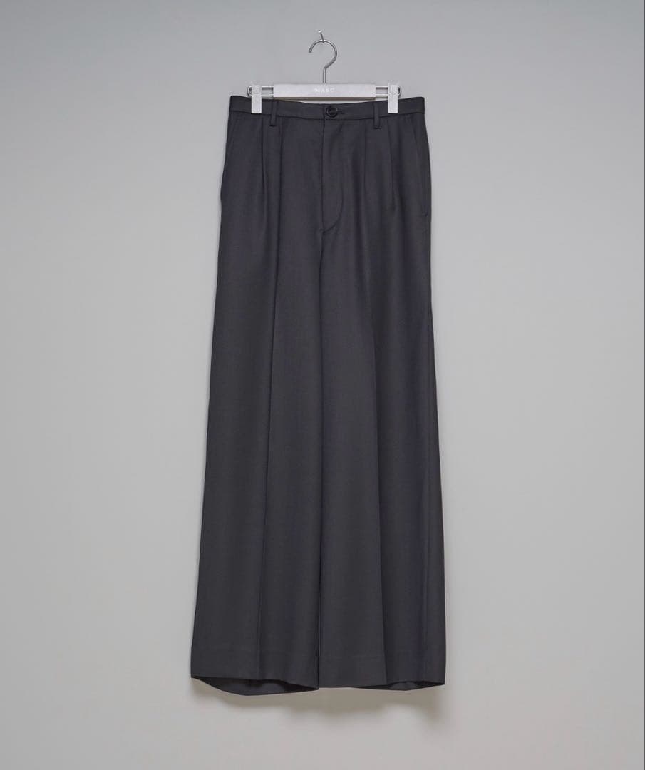 パンツ MASU 25AW TUCKED WIDE TROUSERS 44