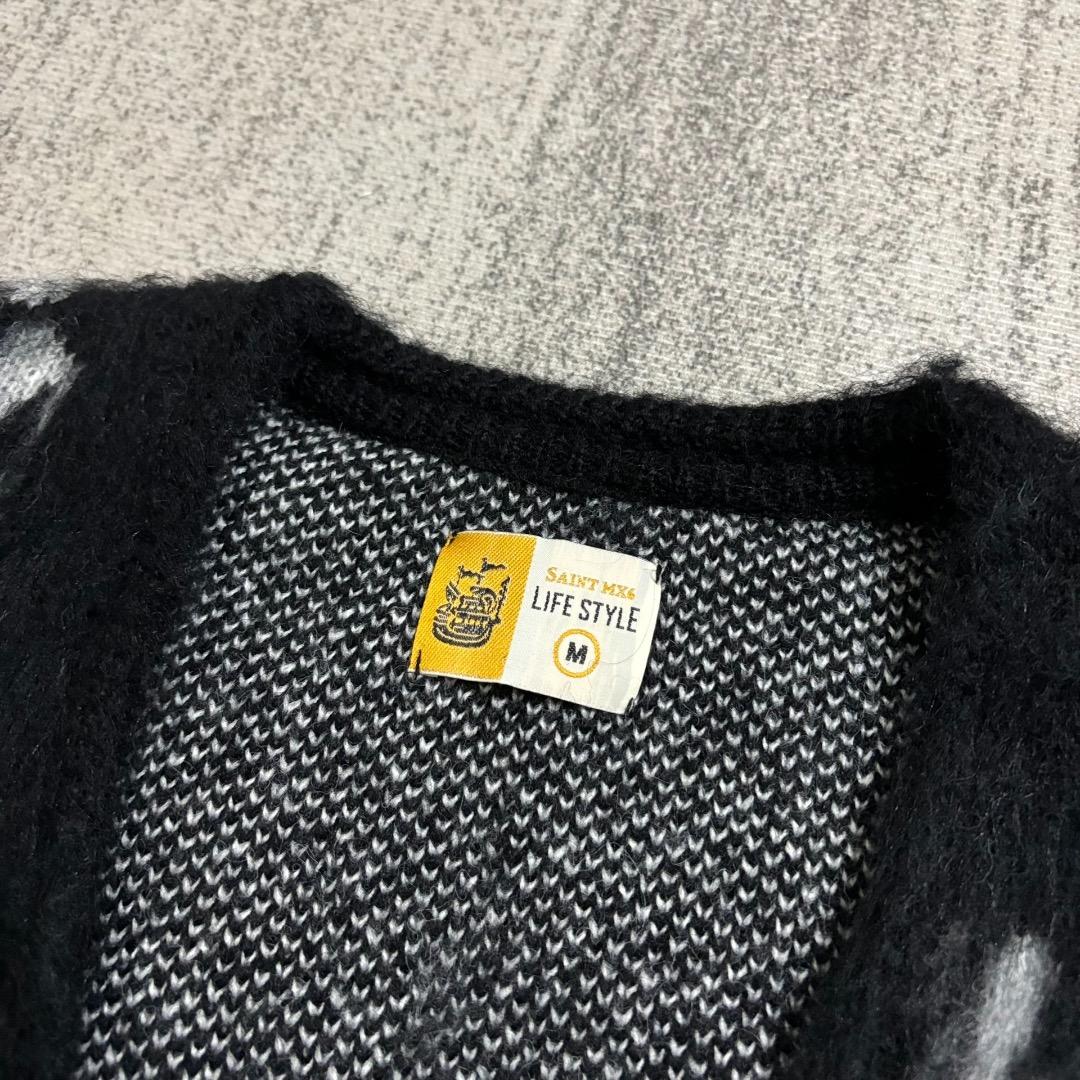 SAINT Mxxxxxx デニムティアーズカーディガン M