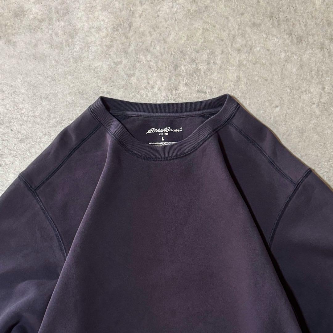 00s エディーバウアー スウェット トレーナー クルーネック フェード L