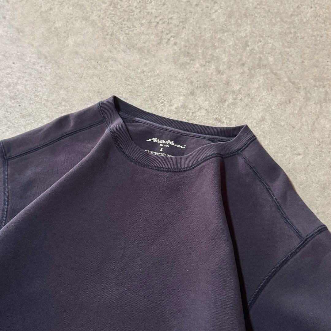 00s エディーバウアー スウェット トレーナー クルーネック フェード L