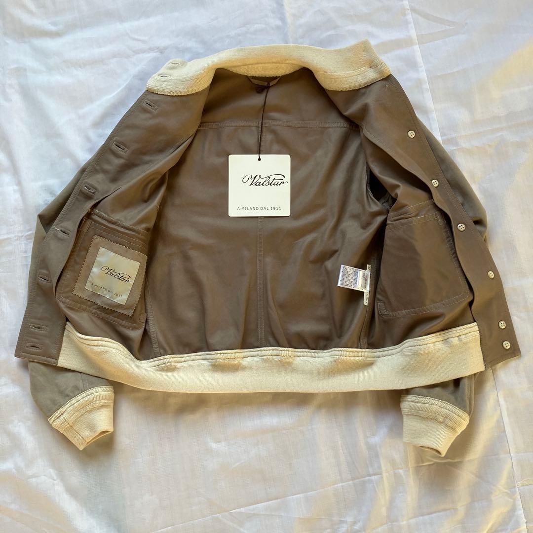 valstar スエード ジャケット ブルゾン　新品　ベージュ　イタリア老舗