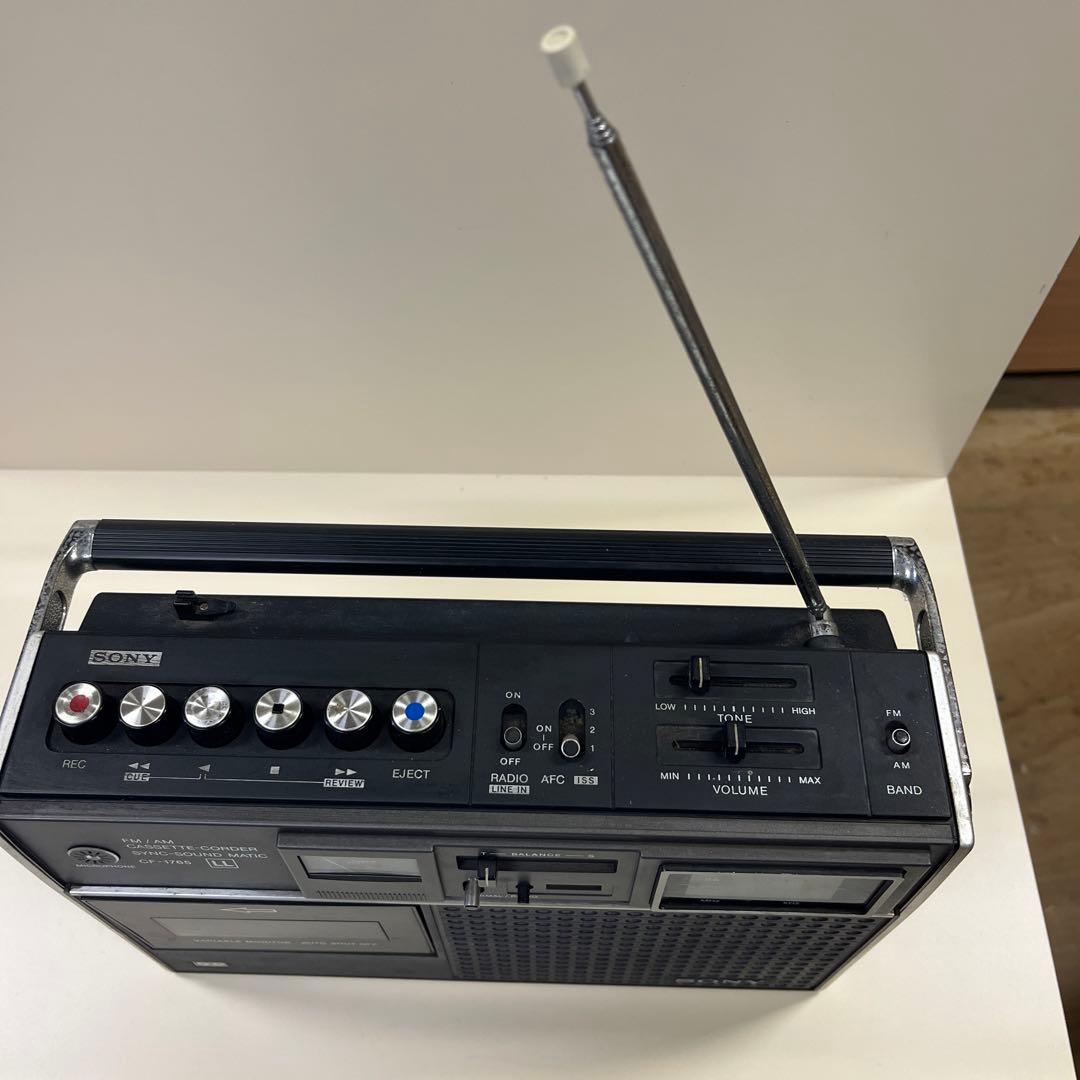 SONY／ソニー／ラジカセ／CF-1765 昭和レトロ