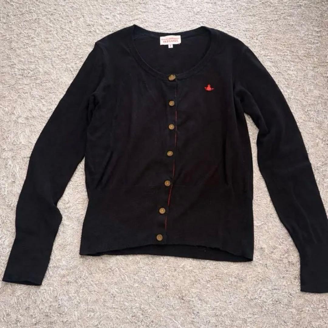 ヴィヴィアンウエストウッド レッドレーベル リネン カーディガン オーブ　刺繍