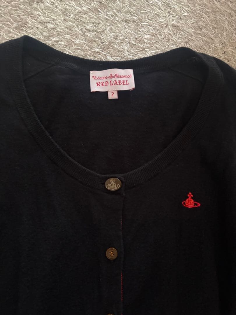 ヴィヴィアンウエストウッド レッドレーベル リネン カーディガン オーブ　刺繍