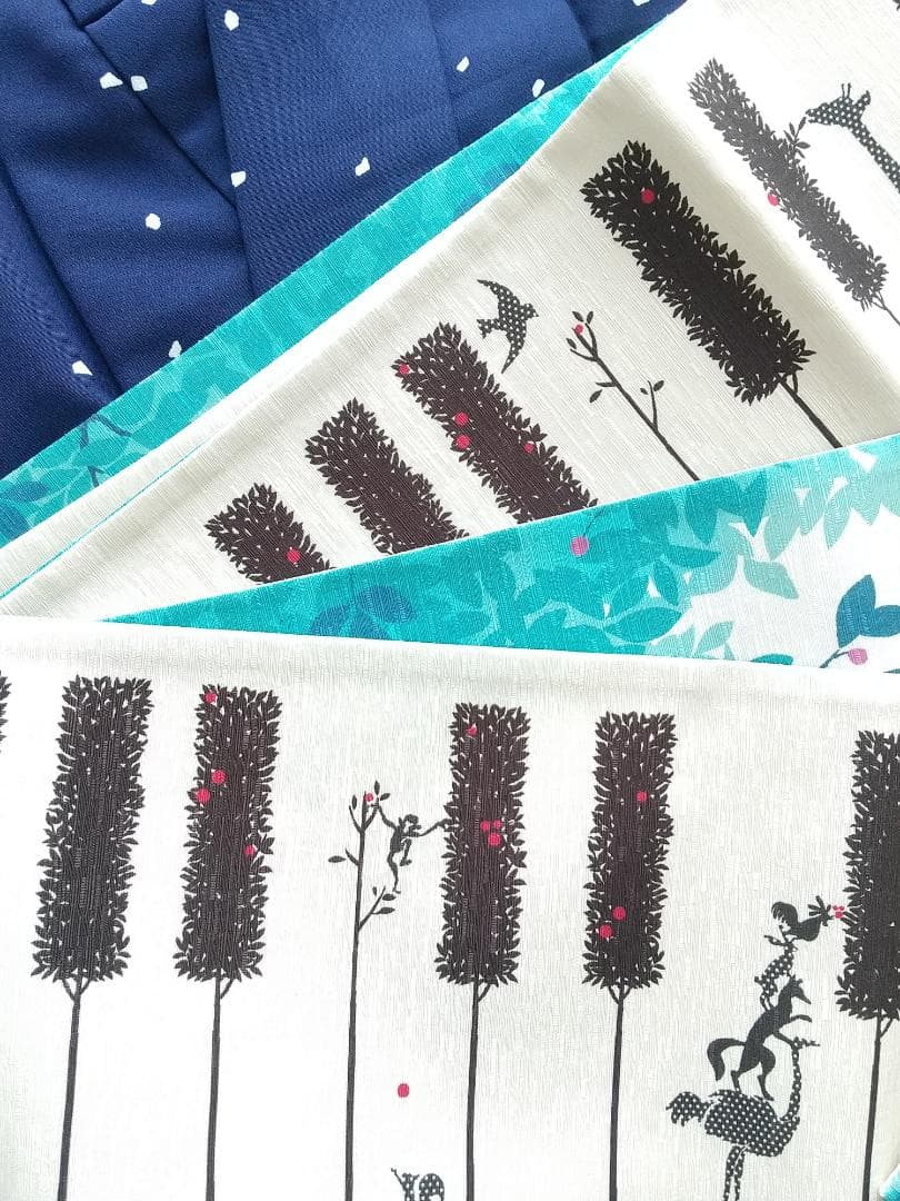 【お値下げ♡】単衣(ひとえ)着物 ＋ ブランド半巾帯セット