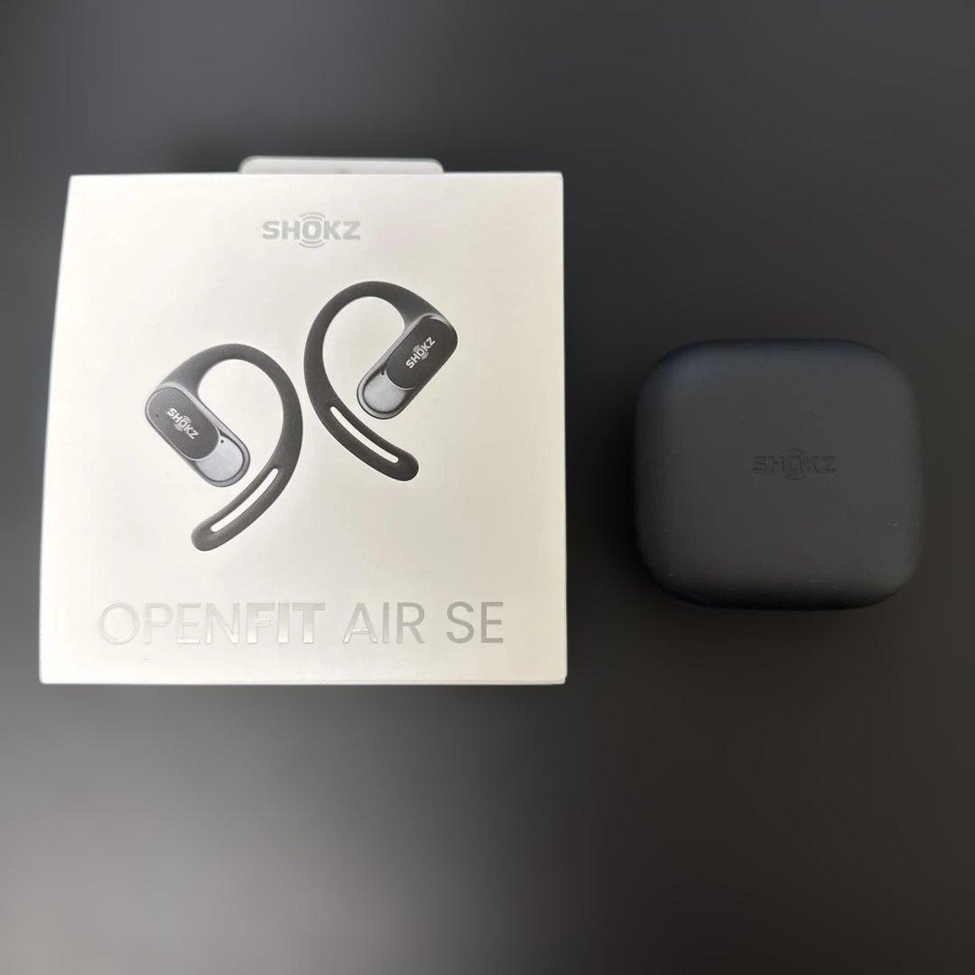 SHOKZ OPENFIT AIR SE ワイヤレスイヤホン 黒
