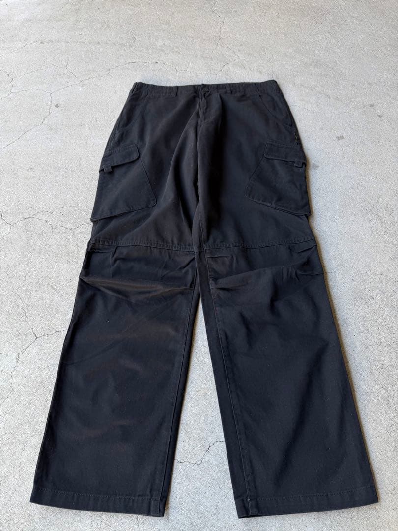パンツ GOOD ENOUGH Black Wide Cargo Pants