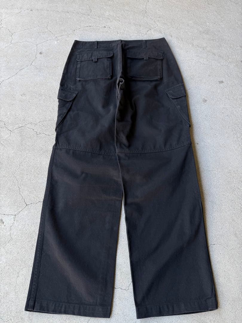 パンツ GOOD ENOUGH Black Wide Cargo Pants