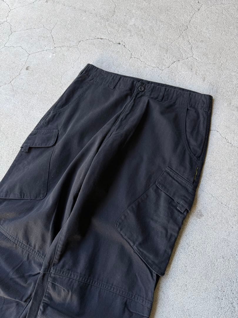 パンツ GOOD ENOUGH Black Wide Cargo Pants