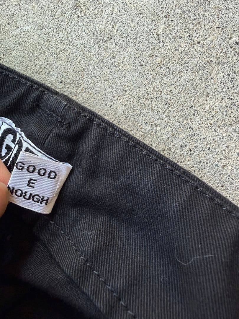 パンツ GOOD ENOUGH Black Wide Cargo Pants