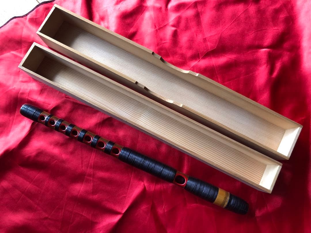 能管 (煤竹製 籐巻) : 龍笛 竜笛 神楽笛 横笛 篳篥 高麗笛 雅楽