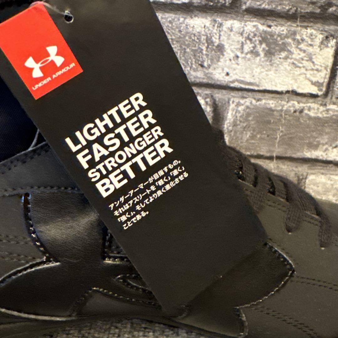 アンダーアーマー 野球スパイク ミッドカット 黒27.5