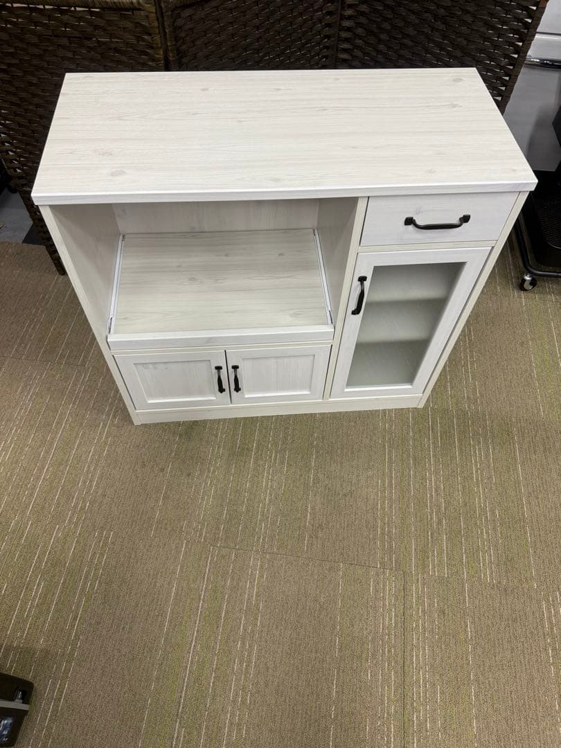 【洗浄消毒作業済】佐藤産業 LUFFY レンジボード レンジ台LU80-90L