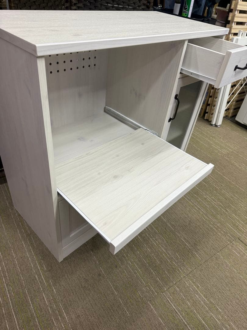 【洗浄消毒作業済】佐藤産業 LUFFY レンジボード レンジ台LU80-90L