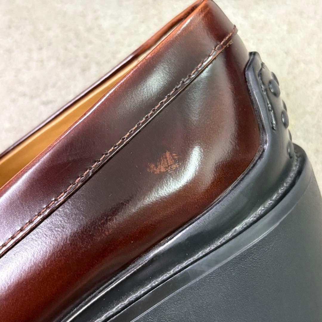 【美品】TOD'S トッズ シューズ タイムレス ローファー ブラウン