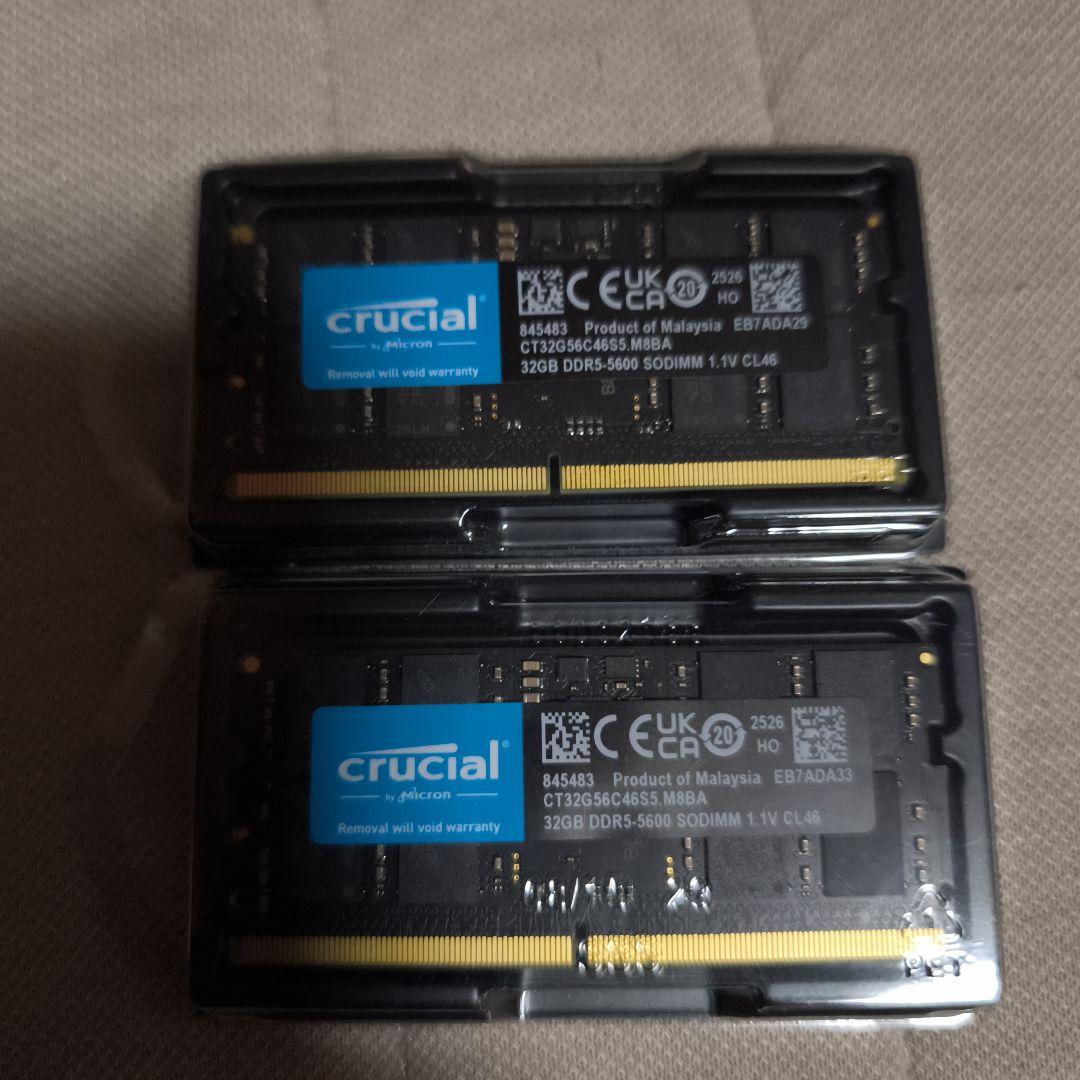 Crucial DDR5　64GB(32GB×2枚)