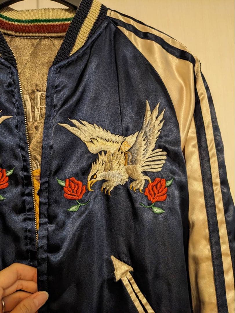 【期間限定SALE!!!!】BEAMS BOY 刺繍リバーシブルスカジャン