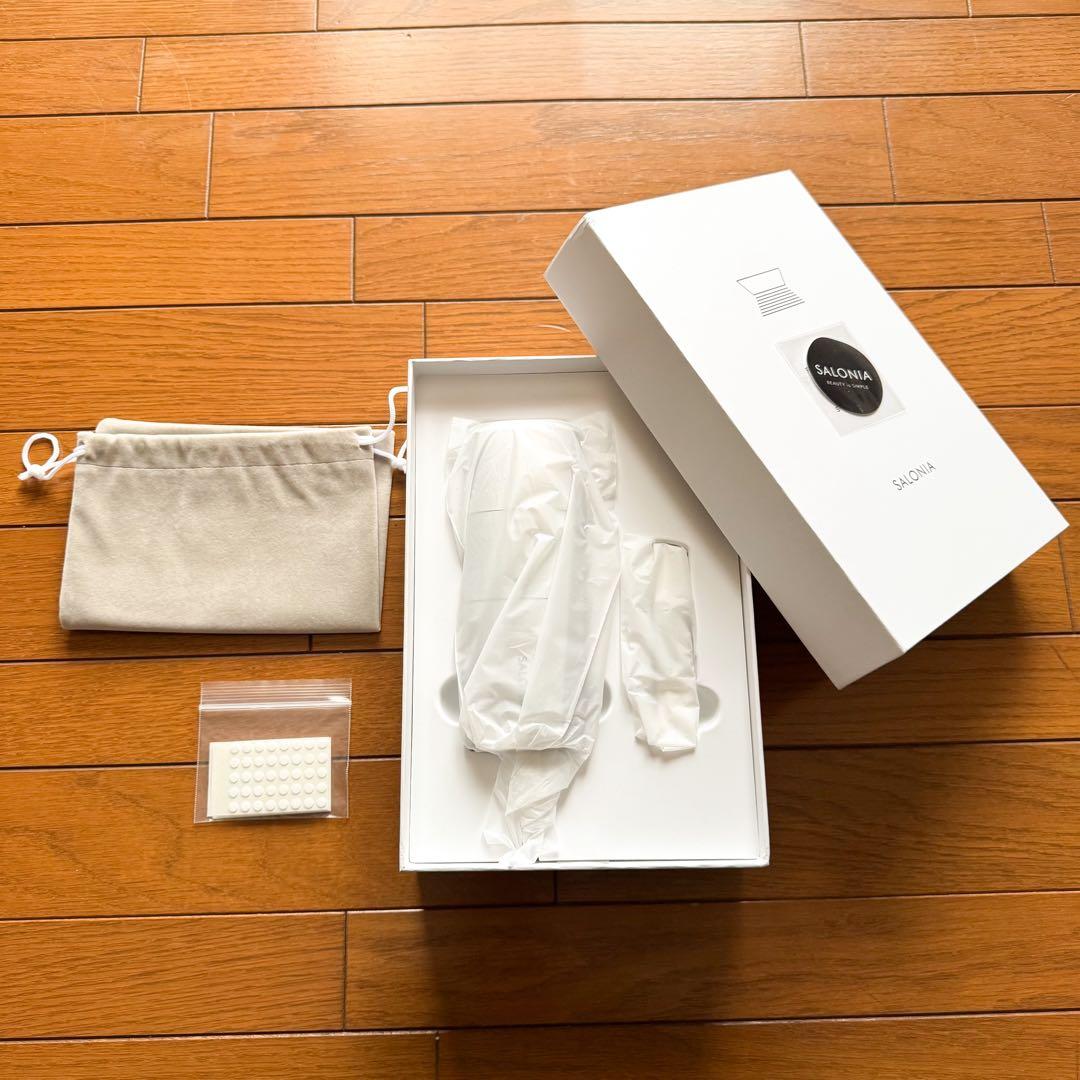 SALONIA サロニア 脱毛器 フラッシュクリスタルシルクエピ ほくろシール付