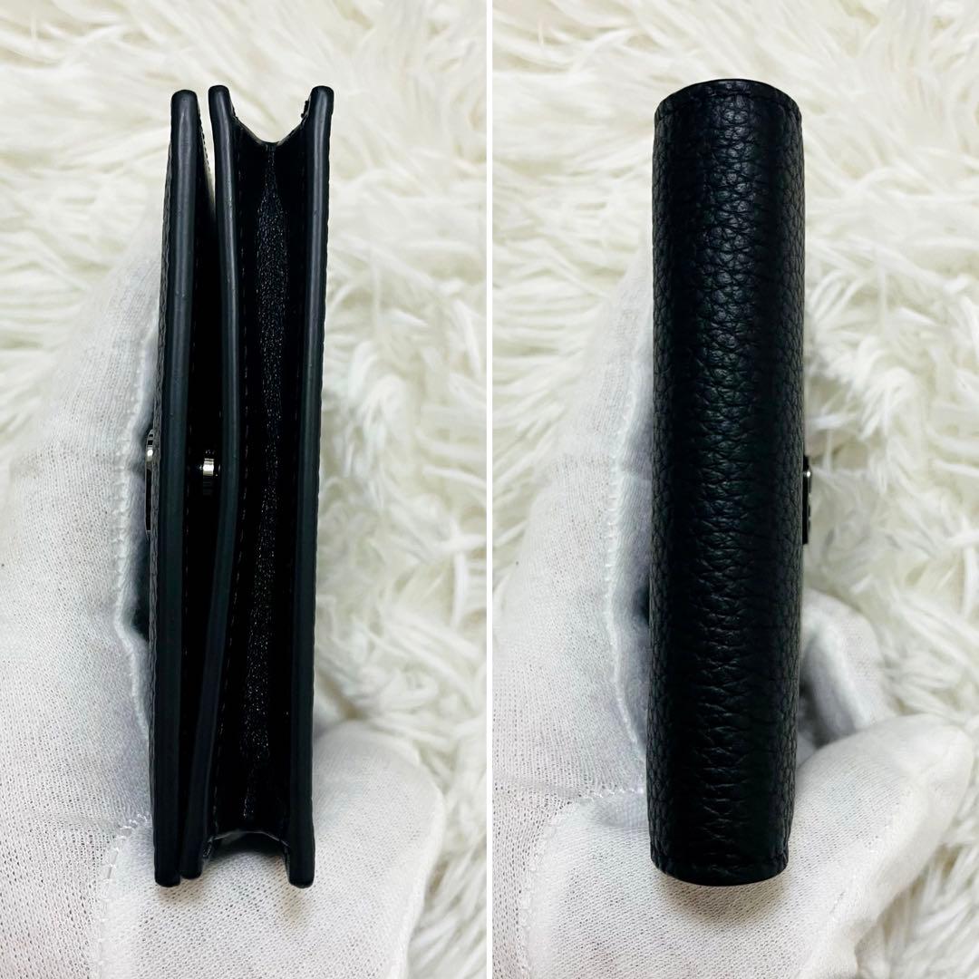 未使用級✨ディオール 名刺入れ アイコン CDロゴ レザー 黒