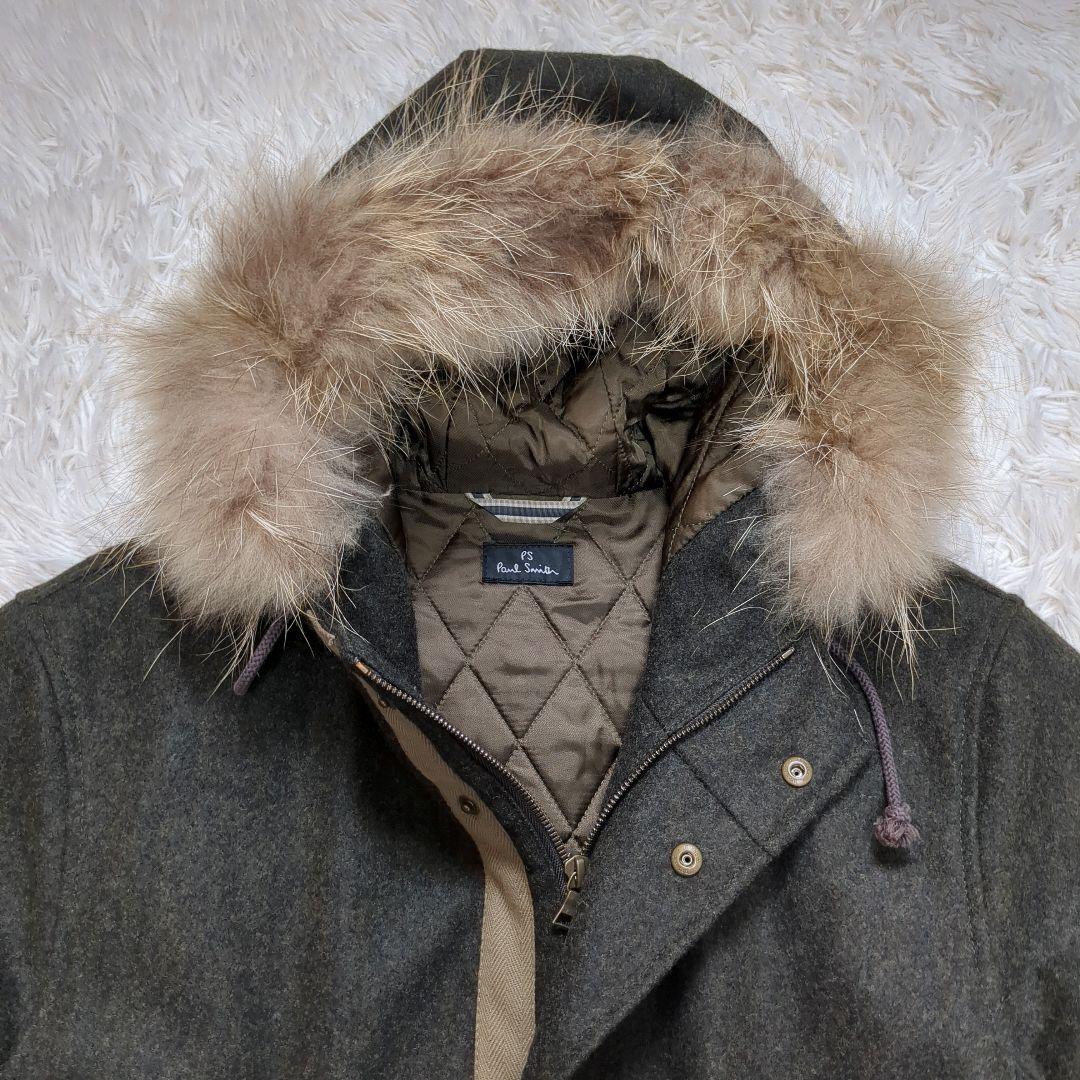 ポールスミス paul smith カシミア モッズコート M モスグリーン