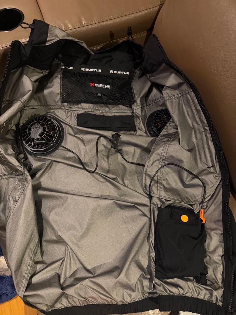 【新品】BURTLE 空調服 3XL ブラック　24Vバッテリーファンセット