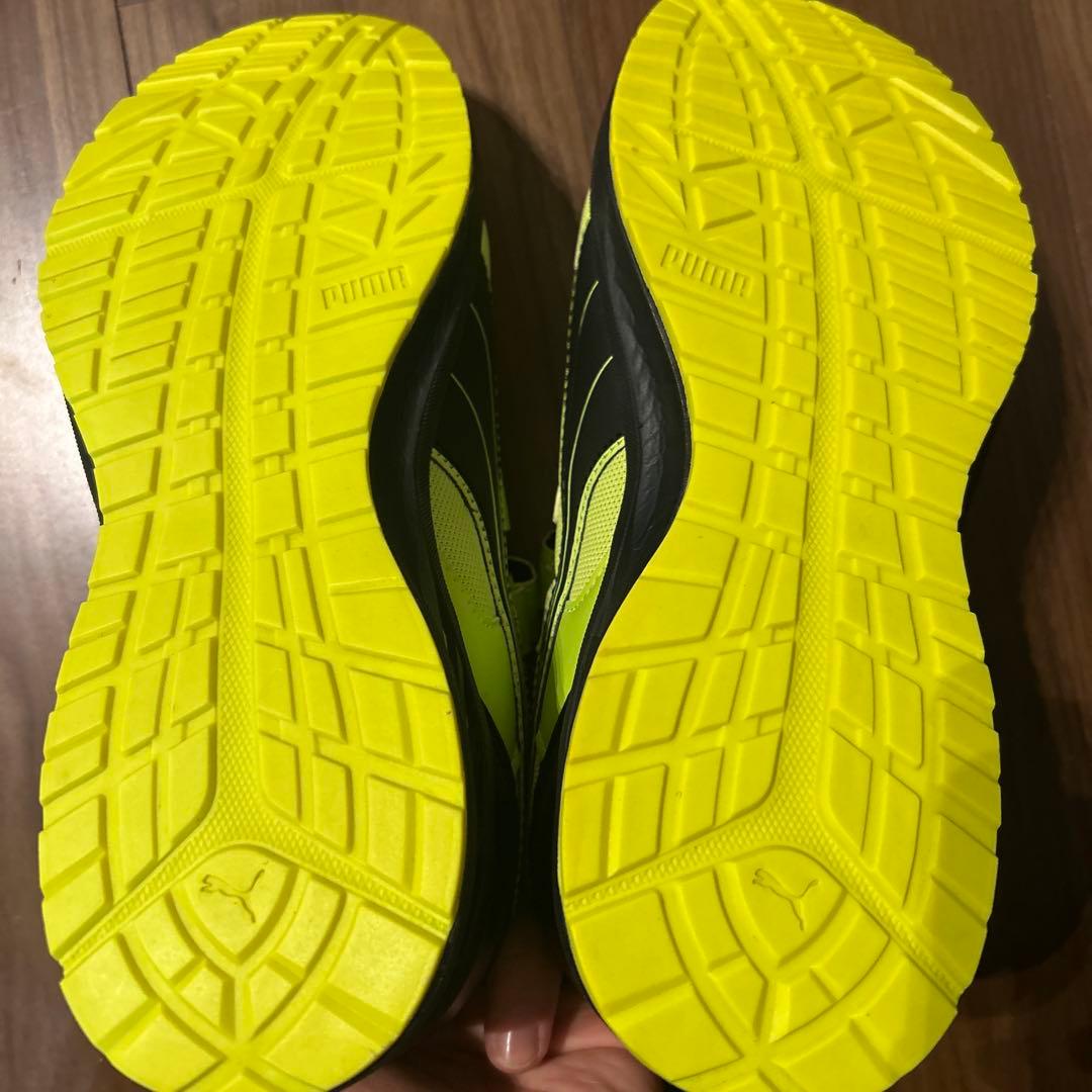 PUMA 蛍光イエロー 安全靴 ベルクロ