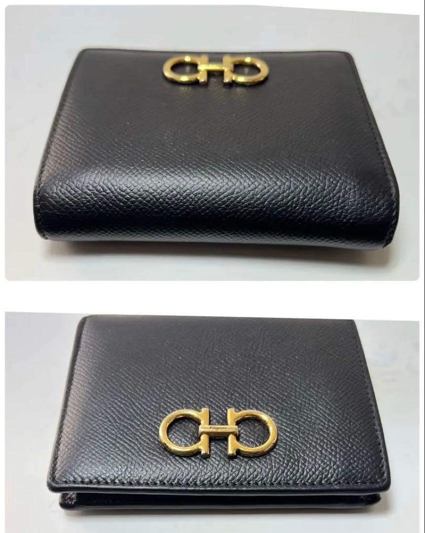 フェラガモの正規品　ケース　カードケース　財布　ウォレット　ゴールド金具