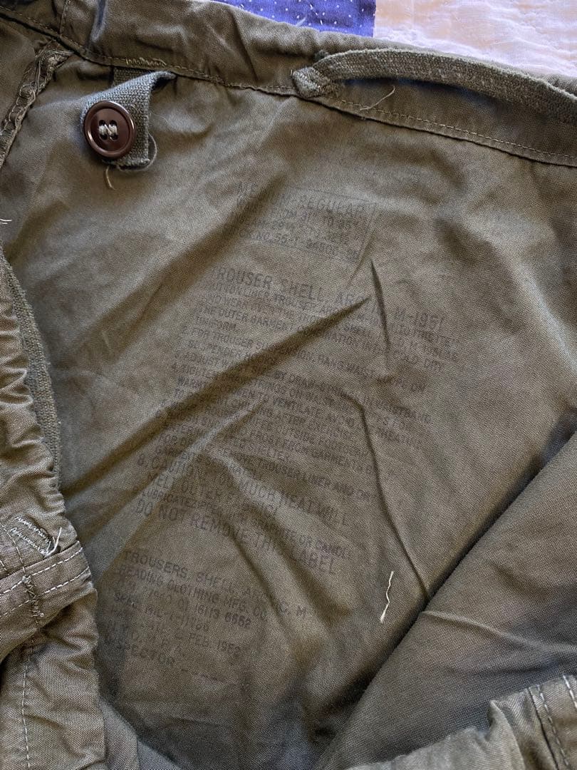 【デッドストック】50s M-51 オーバーパンツ カーゴパンツ アメリカ軍